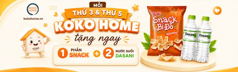 Tặng Snack mỗi thứ 3 & thứ 5